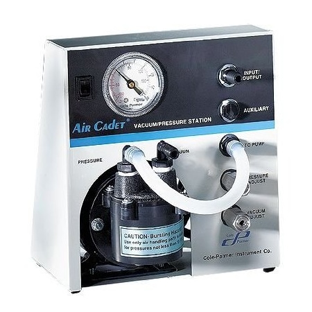 COLE PARMER VP-200 Vacuum/Pressure Pump Station, Diaphragm, 0.6 cfm; 115 VAC 0753280